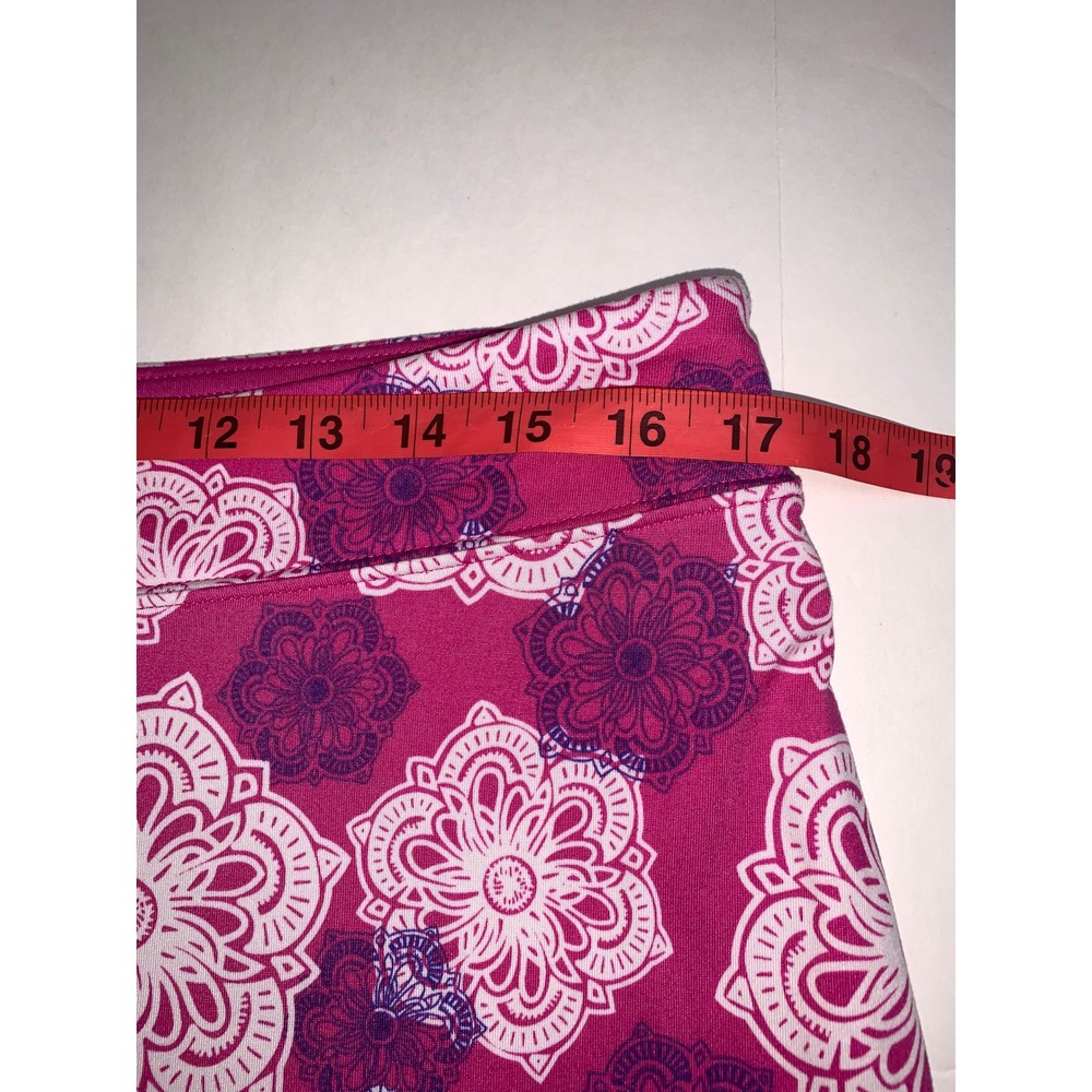 Tranquility by Colorado Clothing Pink Floral Mandala Athletic Skort Sz Lg - Picture 8 of 9
